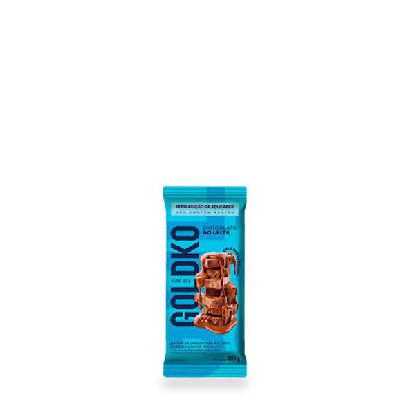 BARRA DE CHOCOLATE AO LEITE GOLDKO 80G