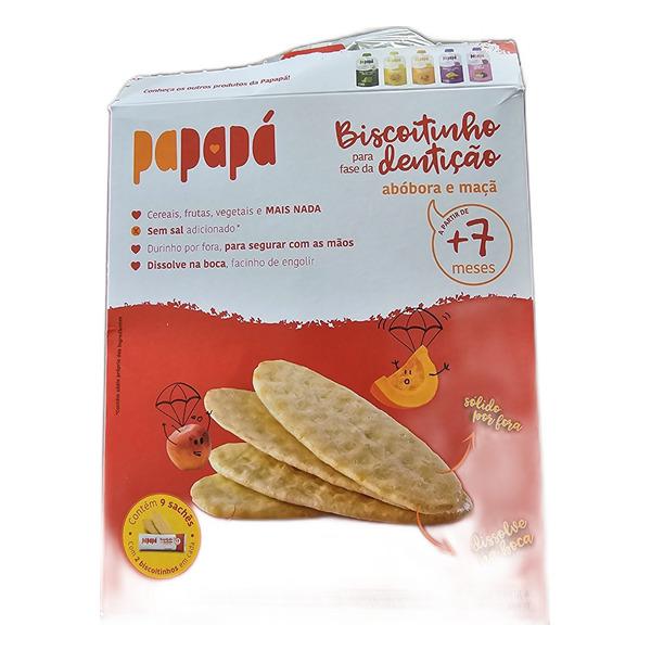 BISCOITO ABOBORA/MACA SEM GL PAPAPA 36G