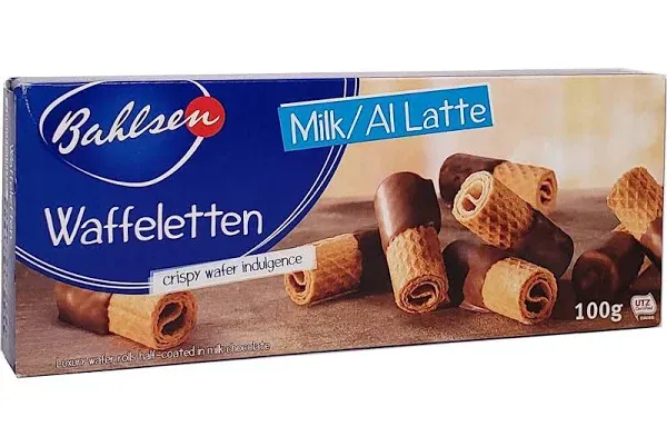 BISCOITO BAHLSEN WAFFELETTEN MILK 100G