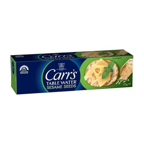 BISCOITO CARRS ÁGUA E SAL COM GERGELIM 125G