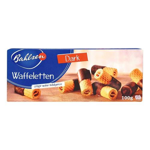BISCOITO CHOCOLATE BAHLSEN DARK WAFFELETTEN 100GR