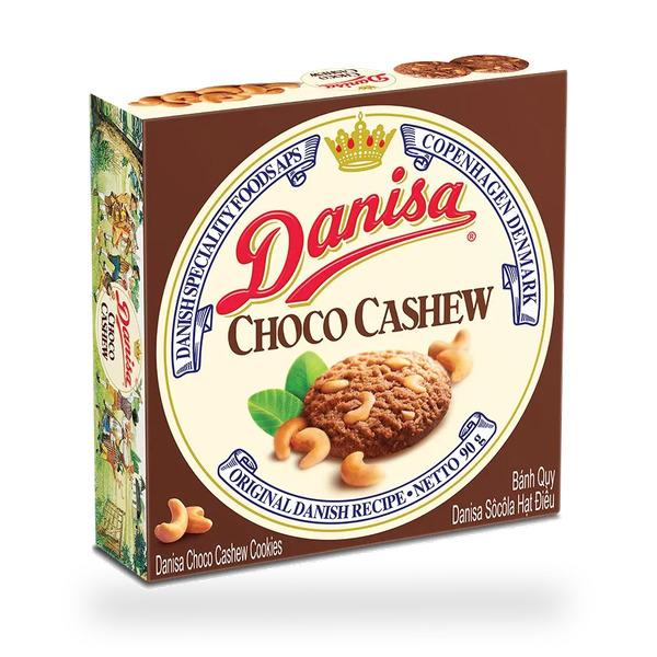 BISCOITO CHOCOLATE E CASTANHA CAJU DANISA 90G