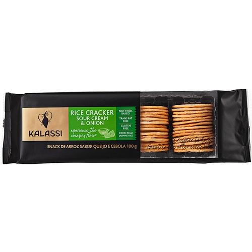 BISCOITO KALASSI RICE CRACKER SOUR ONION 100G
