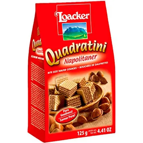 BISCOITO LOACKER NAPOLITANER AVELÃ 125G