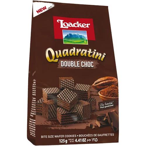 BISCOITO LOACKER QUADRATINI CHOCOLATE 125G