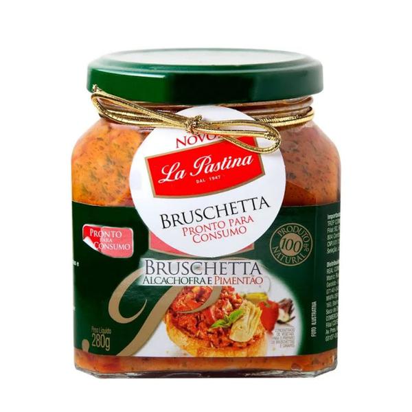 BRUSCHETTA ALCACHOFRA PIMENTÃO LA PASTINA 280G