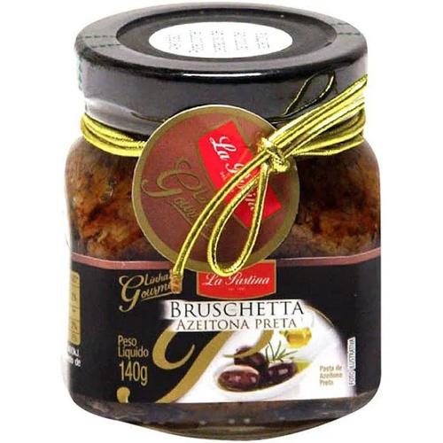 BRUSCHETTA GOURMET AZEITONA PRETAS LA PASTINA 140G