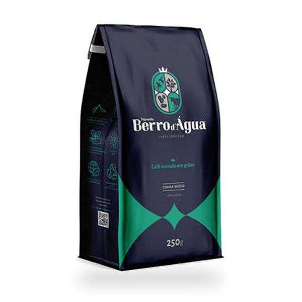 CAFÉ BERRO D'AGUA TORRADO GRÃO 250G