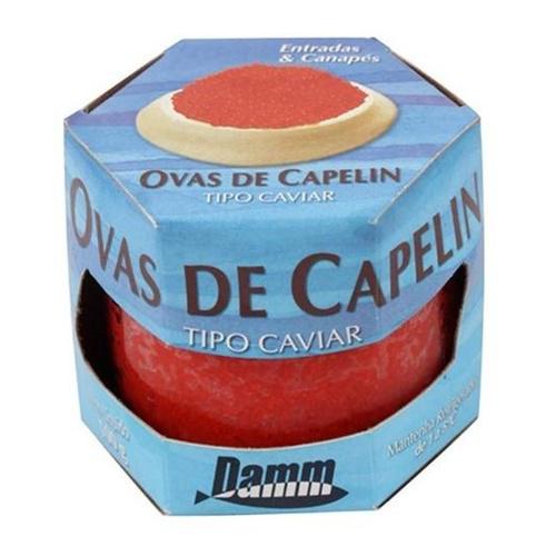 CAVIAR VERMELHO DAMM OVAS DE CAPELIN 100G
