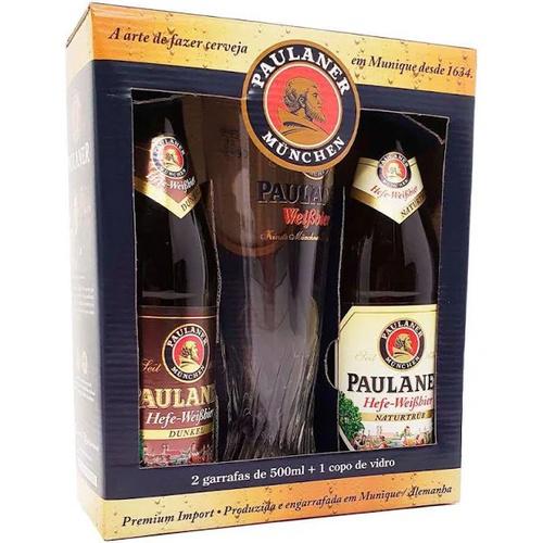 CERVEJA KIT PAULANER 2 GARRAFAS 500ML E 1COPO