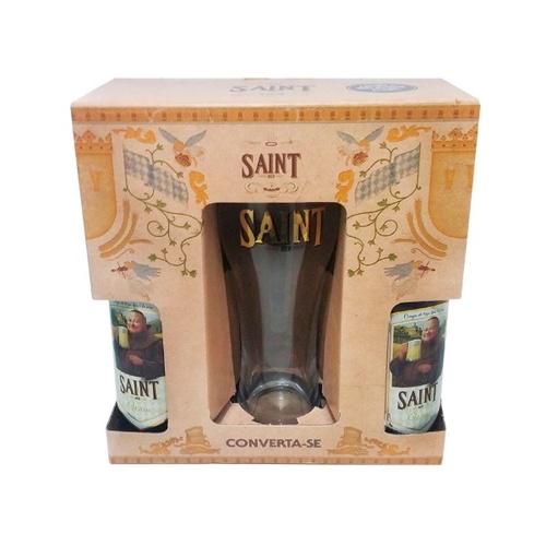 CERVEJA KIT SAINT BIER WEISS 2 GARRAFAS 600ML 1TAÇA