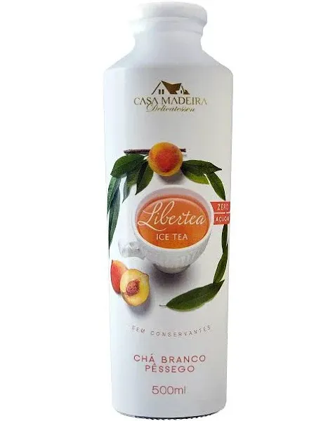 CHÁ BRANCO COM PÊSSEGO CASA DE MADEIRA 500ML