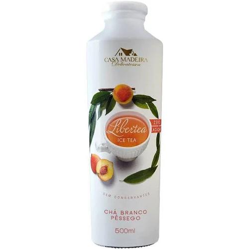 CHÁ BRANCO COM PÊSSEGO CASA DE MADEIRA 500ML
