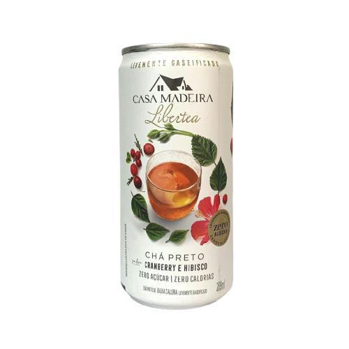 CHÁ PRETO COM CRANBERRY E HIBISCO CASA MADEIRA LATA 269ML