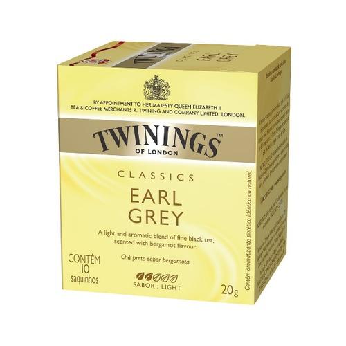 CHÁ PRETO TWININGS EARL GREY 20GR