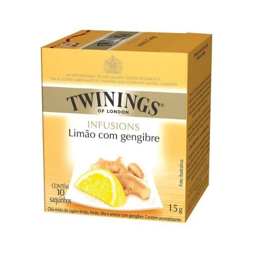 CHÁ TWININGS LIMÃO GENGIBRE 15G
