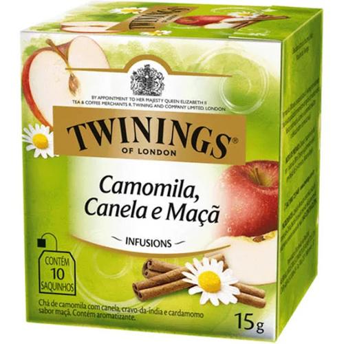 CHÁ TWININGS MISTO CAMOMILA CANELA E MAÇA 15G