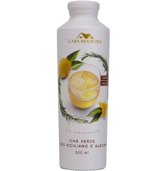 CHÁ VERDE LIMÃO SICÍLIANO ALECRIM CASA DE MADEIRA 500ML