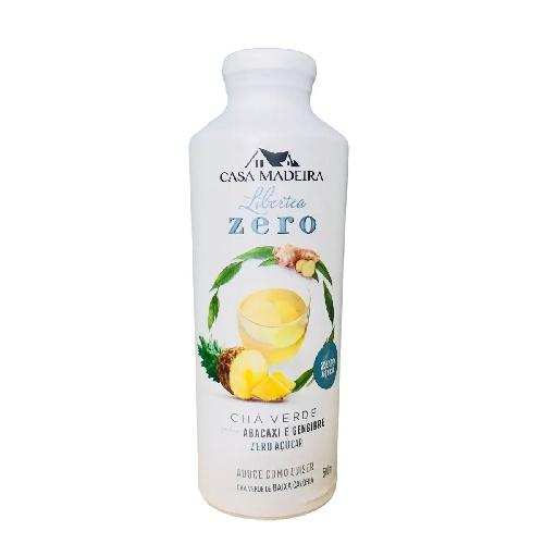 CHÁ VERDE ZERO COM ABACAXI E GENGIBRE CASA MADEIRA 500ML