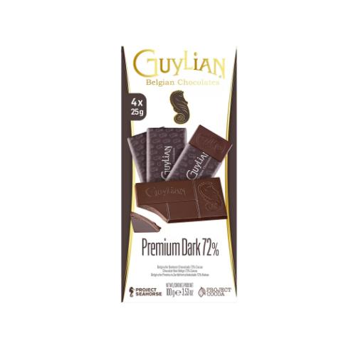 CHOCOLATE BELGA GUYLIAN 72% DARK 100G