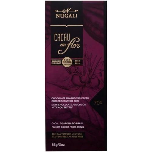 CHOCOLATE CACAU EM FLOR AÇAÍ NUGALI BARRA 85G