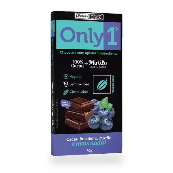 CHOCOLATE CACAU MIRTILO ONLY4 70GR