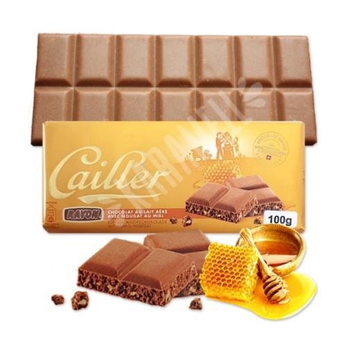 CHOCOLATE CAILLER NOUGAT MEL 100G