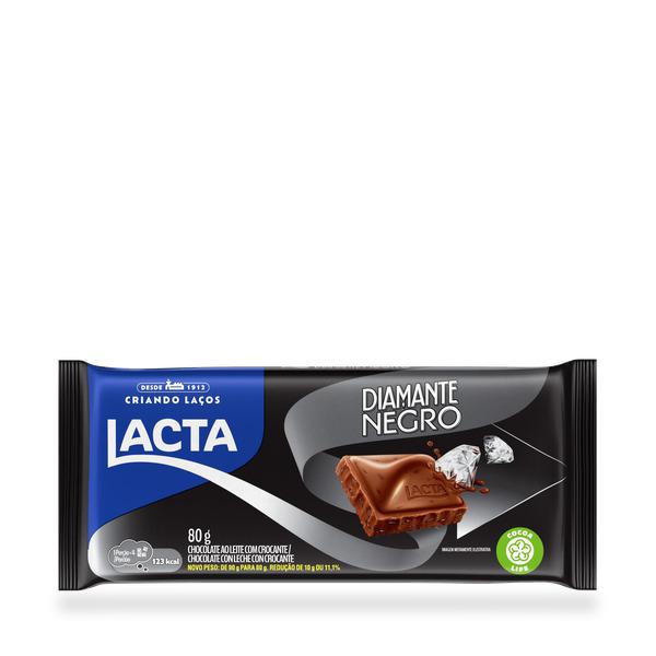 CHOCOLATE DIAMANTE NEGRO LACTA 80GR