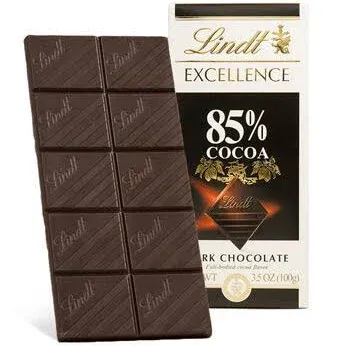 CHOCOLATE LINDT EXCELL 85% COCOA 100GR