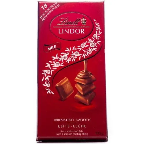 CHOCOLATE LINDT LINDOR SINGLE MILK 100G