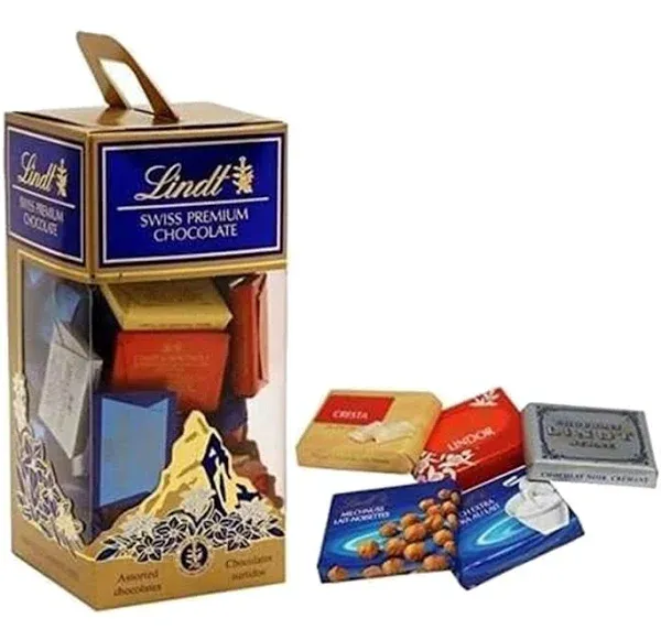 CHOCOLATE LINDT SWISS ASSORTED NAPOLITAINS 350G