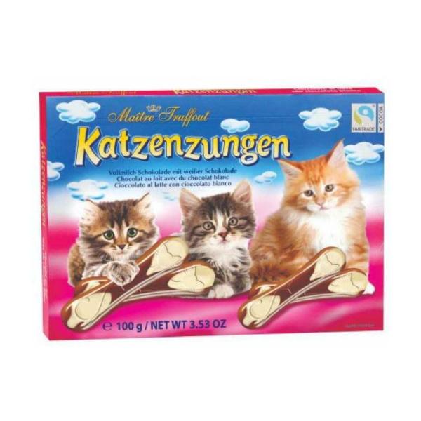 CHOCOLATE LINGUA DE GATO BRANCO PRALINE 100G