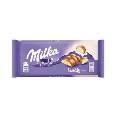 CHOCOLATE MILKA BUBBLY WHITE 95G