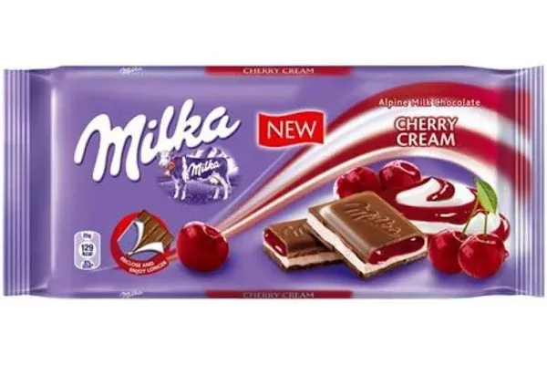 CHOCOLATE MILKA CHERRY CREME MILKA 100G