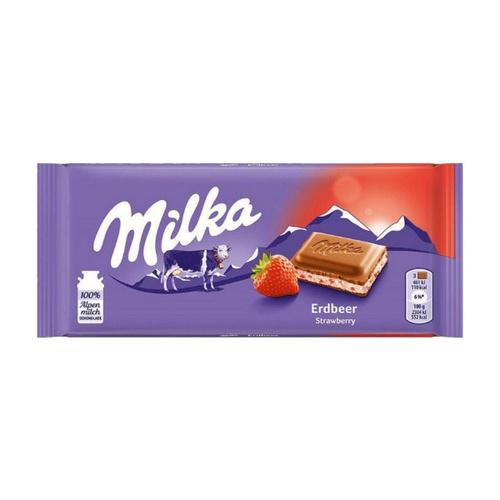 CHOCOLATE MILKA STRAWBERRY YOGHURT 100G