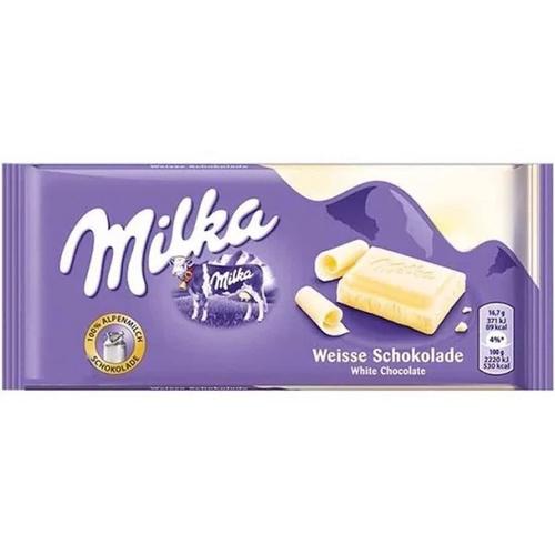 CHOCOLATE MILKA WHITE BRANCO 100G