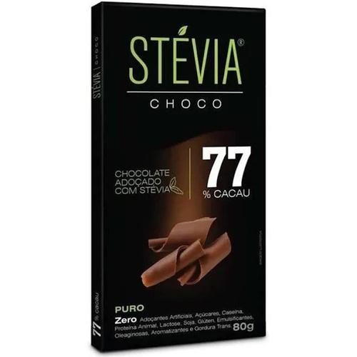 CHOCOLATE STÉVIA 77 80G