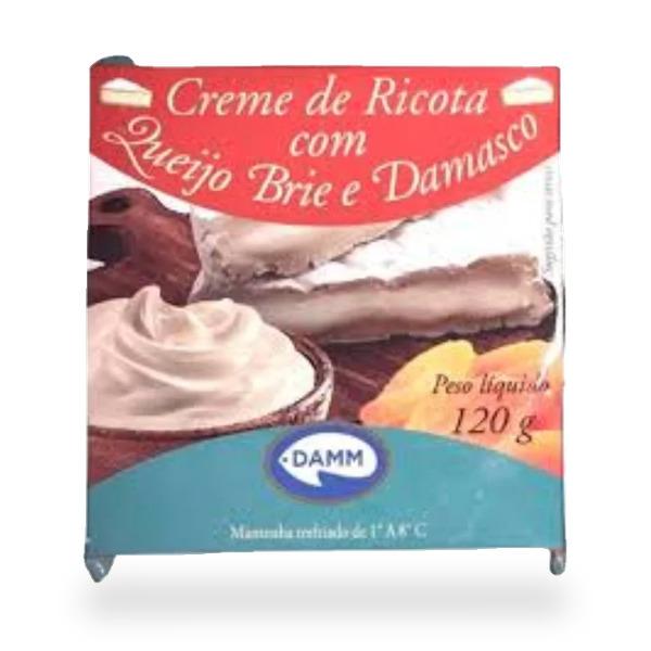 CREME DE RICOTA COM BRIE E DAMASCO DAMM 120G