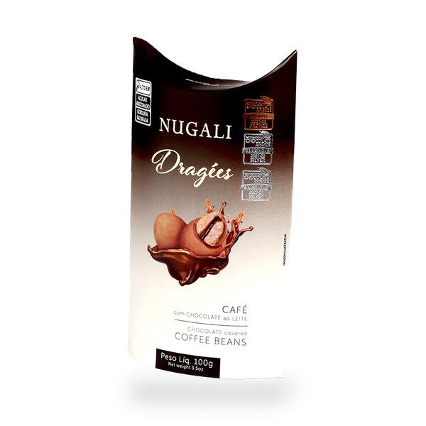 DRAGEE CAFÉ COM CHOCOLATE AO LEITE NUGALI 100G