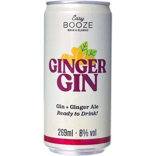 EASY BOOZE GINGER GIN LATA 269ML