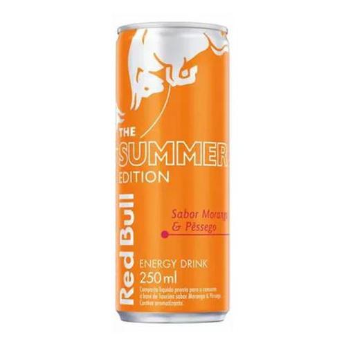 ENERGÉTICO RED BULL SUMMER MORANGO PÊSSEGO 250ML