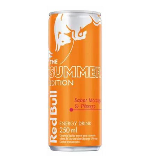 ENERGÉTICO RED BULL SUMMER MORANGO PÊSSEGO 250ML