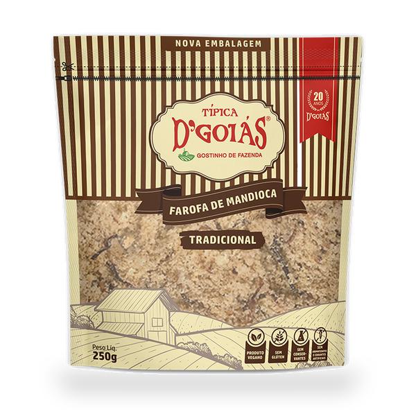 FAROFA MANDIOCA TRADICIONAL DGOIAS 250G
