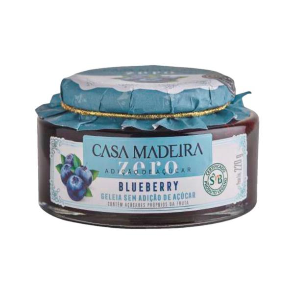 GELEIA BLUEBERRY ZERO AÇÚCAR CASA DE MADEIRA 220G