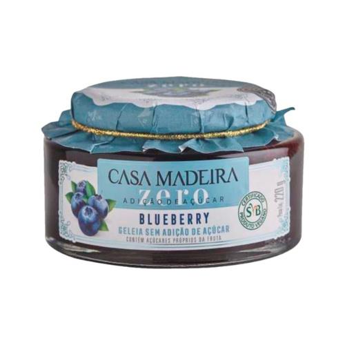 GELEIA BLUEBERRY ZERO AÇÚCAR CASA DE MADEIRA 220G