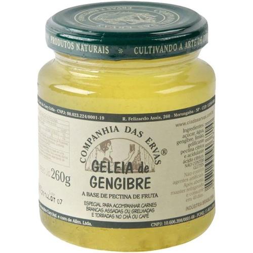GELEIA GENGIBRE CIA DAS ERVAS 260G