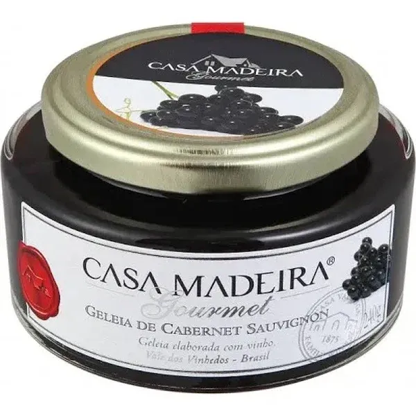 GELEIA GOURMET CABERNET SAUVIGNON CASA DE MADEIRA 240G