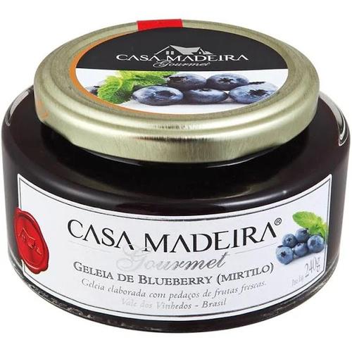 GELEIA GOURMET MIRTILO CASA DE MADEIRA 250G