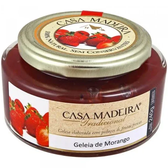 GELEIA MORANGO CASA DE MADEIRA 240G