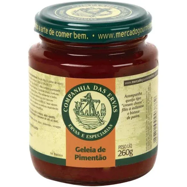 GELEIA PIMENTÃO CIA DAS ERVAS 260G